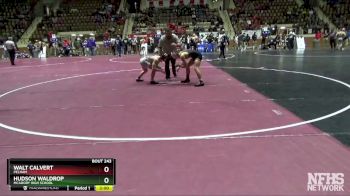 126 lbs Semifinal - HUDSON WALDROP, McAdory High School vs Walt Calvert, Pelham