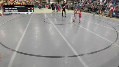 50 lbs Round 2 - Hayden Flaten, Glasgow Wrestling Club vs Addisyn Curley, Timber Lake Panthers