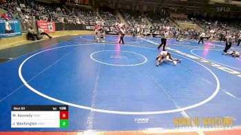 80 lbs Quarterfinal - Max Kennedy, VHW/Dragon vs Jaden Washington, Harvey Twisters
