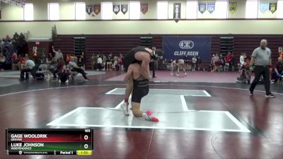 165 lbs Cons. Round 1 - Luke Johnson, Independence vs Gage Wooldrik, Denver