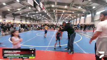 100 lbs Semifinal - Jeremiah Cisneros, Scots Wrestling Club vs Anderson Brown, Liberty Warriors Wrestling Club