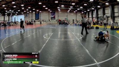 92 lbs Rd# 10- 4:00pm Saturday Final Pool - Carson Kirk, PA Silver vs Landon Reed, Untouchables