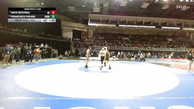113 lbs Champ. Round 1 - Nate Mitchell, Del Oro vs Francisco Pulido, Downey