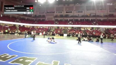 150 lbs Semifinal - Aiden Valerio, Caldwell vs Eli Martin, Kuna