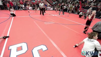 60 lbs Quarterfinal - Creek Cassity, Barnsdall Youth Wrestling vs Reece Crenshaw, Woodland Wrestling Club