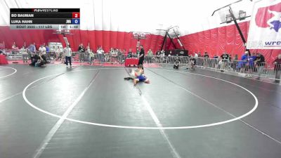 117 lbs Champ. Round 1 - Bo Bauman vs Luka Hahn, Jackrabbit Wrestling Academy