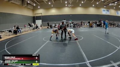 76 lbs Round 5 (10 Team) - Roan Cruz, Aggression Legionnaires vs Jaxon Jolley, Warriors WC