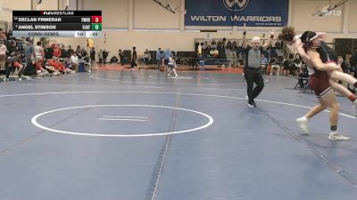 120 lbs Consolation - Declan Finneran, Fairfield Warde vs Angel Stimson, East Lyme/Norwich Tech