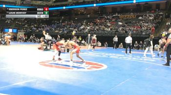 120 Class 3 lbs Champ. Round 1 - Louis Montjoy, Sikeston vs Eberson Perez, McDonald County