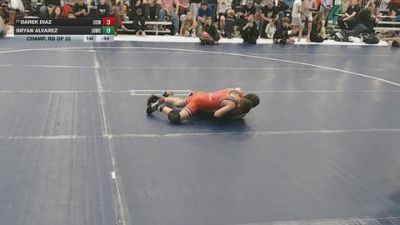 70 lbs Champ. Rd Of 32 - Bryan Alvarez, Juggernaut WC vs Darek Diaz, Cory Clark Wrestling