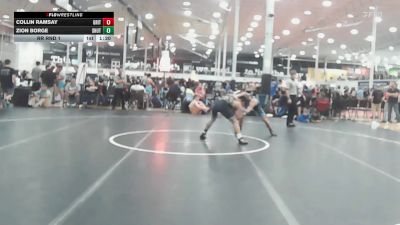 140 lbs Rr Rnd 1 - Collin Ramsay, Grit Mat Club Red - HSC vs Zion Borge, Team Shutt Garnett Trained - HSC