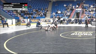 133 lbs Semifinal - Nathan Yoder, Faith Christian Acad. vs Liam Lawler, Bishop McDevitt
