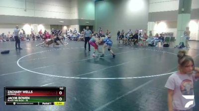 132 lbs Round 1 (6 Team) - Jacob Bowen, Black And Blue vs Zachary Wells, OutKast