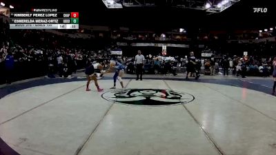 Girls 120 lbs 5th Place Match - Kimberly Perez Lopez, Chaparral vs Esmerelda Meraz-Ortiz, Goddard