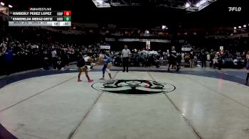 Girls 120 lbs 5th Place Match - Kimberly Perez Lopez, Chaparral vs Esmerelda Meraz-Ortiz, Goddard