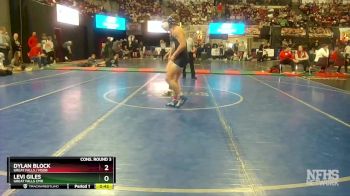 AA - 160 lbs Cons. Round 3 - Dylan Block, Great Falls / MSDB vs Levi Giles, Great Falls CMR