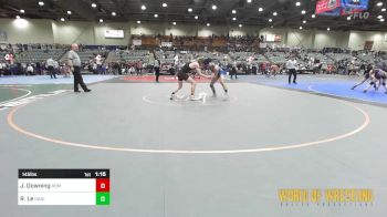 145 lbs Quarterfinal - Joseph Downing, Redmond High School vs Ruben Le, Daniel Cormier Wrestling Academy