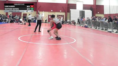 132 lbs Consi Of 8 #1 - Luke Albert, Mayo Quanchi vs Matthew Batista, Metro West United