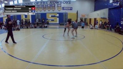 112 lbs Cons. Semi - Teagen Smith, Camden Outsiders vs Cassidy Kephart, Buchholz