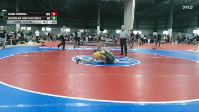 126 lbs Cons. Round 2 - Kade Pudwill, OTM Walters Wrestling vs Nicholas Demyanovich, VA Team Predator