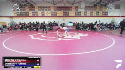 131 lbs Champ. Round 2 - Gwendolyn Tomkins, Menlo College vs Berenice Chihuahua, Mt. San Antonio College