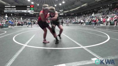 160 lbs Round Of 16 - Kenady Kerr, Fort Gibson Youth Wrestling vs Peyton Allen, Broken Arrow Wrestling Club