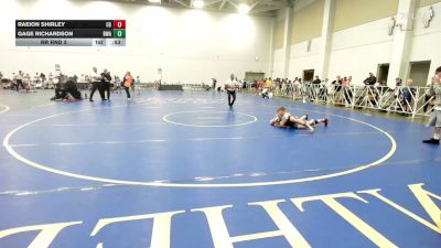 100 lbs Rr Rnd 3 - Raeion Shirley, Ohio Gold - EL vs Gage Richardson, Roundtree Wrestling Academy - EL
