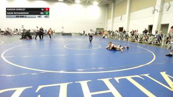 100 lbs Rr Rnd 3 - Raeion Shirley, Ohio Gold - EL vs Gage Richardson, Roundtree Wrestling Academy - EL