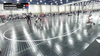 92 lbs Rr Rnd 2 - Oliver Prussman, LWC vs Yohan Hernandez, KongKrete Wrestling Academy