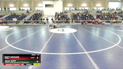 141 lbs Quarterfinal - Noah Hunt, Pennsylvania College Of Technology vs Matt Haycook, Ithaca