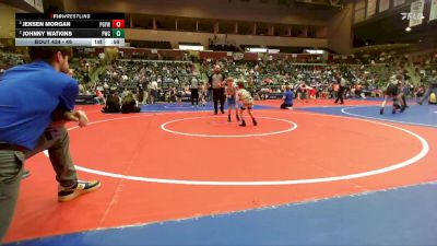 46 lbs Semifinal - Jensen Morgan, Prairie Grove Youth Wrestling vs Johnny Watkins, Paris Wrestling Club