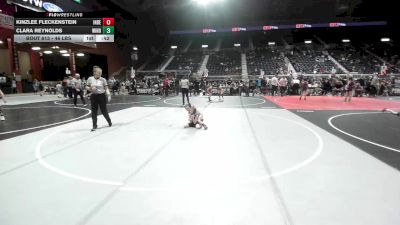 46 lbs Semifinal - Kinzlee Fleckenstein, Independent vs Clara Reynolds, Windy City WC