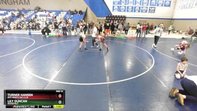 80-85 lbs Round 3 - Lily Duncan, Roosevelt vs Turner Hansen, Roy Wrestling Club