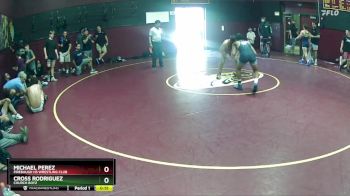 163 lbs Cons. Round 3 - Cross Rodriguez, Church Boyz vs Michael Perez, Firebaugh HS Wrestling Club