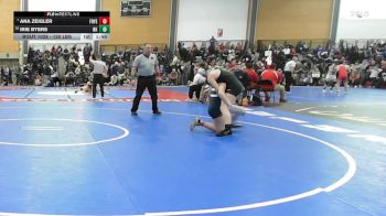 120 lbs Round Of 16 - Ana Zeigler, Fryeburg Academy vs Irie Byers, North Kingstown