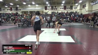 110 lbs Cons. Round 2 - Macy Tiedt, Waverly-Shell Rock vs Alivia Garcia, West Liberty