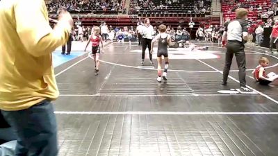 58 lbs Consi Of 4 - Logan Foster, Keystone Kids Sand Springs vs Judson Gann, Barnsdall Youth Wrestling