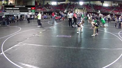 80 lbs Quarterfinal - Jayden Castor, Ogallala Youth Wrestling Club vs Whitten Jensen, Burwell