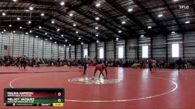 165 lbs Cons. Round 1 - Maliha Hamidou, Brown Deer Jr Falcons vs Melody Vazquez, Highland Wrestling Club