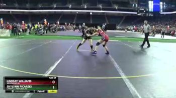 Girls - 115 lbs Champ. Round 1 - Lindsay Williams, Westwood HS vs Skylynn Picarski, LakeVille Memorial HS