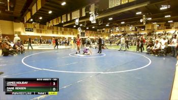 165 lbs Champ. Round 3 - James Holiday, Esperanza vs Dane Rensen, Ukiah