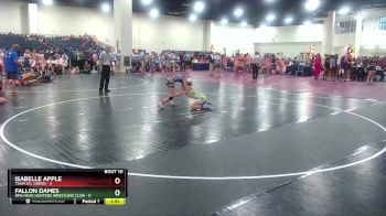 105 lbs Round 3 (8 Team) - Isabelle Apple, Team STL Green vs Fallon Dames, RPA/Head Hunters Wrestling Club