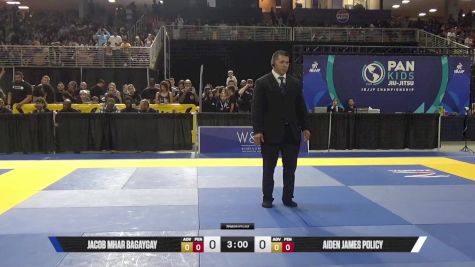 Aiden James Policy vs Jacob Mhar Bagaygay 2025 Pan Kids Jiu-Jitsu IBJJF Championship