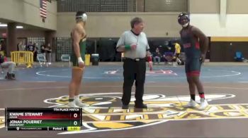 165 lbs 7th Place Match - Kwame Stewart, Hiram vs Jonah Poueriet, Brockport