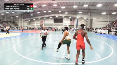 6 - 144 lbs Quarterfinal - Anthony Pettus, Woodbridge Senior vs Simeon Barrett, Grassfield