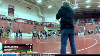 220 lbs Quarterfinal - Camden Williams, Whiteland Wrestling Club vs Parker Welker, Greencastle