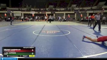 145 Elite Varsity Quarterfinal - Luke Hopkins, Jesuit vs Brandt Babineaux, Teurlings Catholic