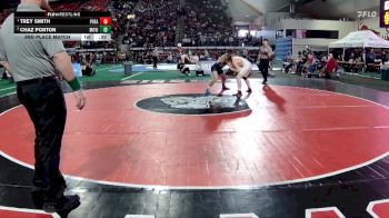 6A 175 lbs 3rd Place Match - Trey Smith, Post Falls vs Chaz Ponton, Mountain View