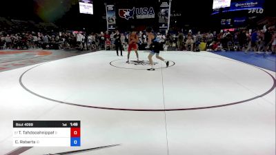 126 lbs Rnd Of 128 - Talon Tahdooahnippah, OK vs Coen Roberts, ID