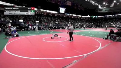 55 lbs Champ. Round 2 - Brayden Vitallo, FOWCA vs Colton Kaiser, HCW3